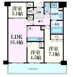 グランドメゾン新梅田タワーTHE CLUB RESIDENCEの物件間取画像